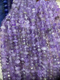 Pink Purple Faceted Gemstone Beads 4x6mm for DIY Jewelry Making