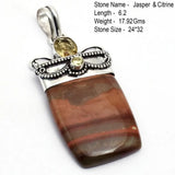 Pyrite Green Quartz Amethyst Dichroic Glass Pendant