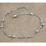925 Sterling Silver Anklet Bohemian Beads Foot Chain