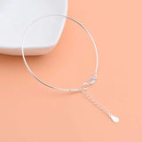 925 Sterling Silver Bracelet Bangle for Women Beads Hand Band DIY Jewelry