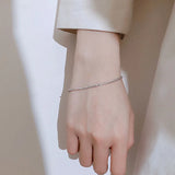 925 Sterling Silver Bracelet for Women Star Female Hand Band