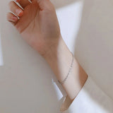925 Sterling Silver Bracelet for Women Star Female Hand Band
