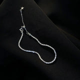925 Sterling Silver Bracelet for Women Star Female Hand Band