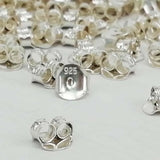 925 Sterling Silver Earring Stopper Safety Backs Large Size Earring Plugs