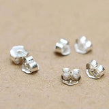 925 Sterling Silver Earring Stopper Safety Backs Large Size Earring Plugs