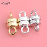 925 Sterling Silver Magnetic Clasps Jewelry Making Buckle Clasp
