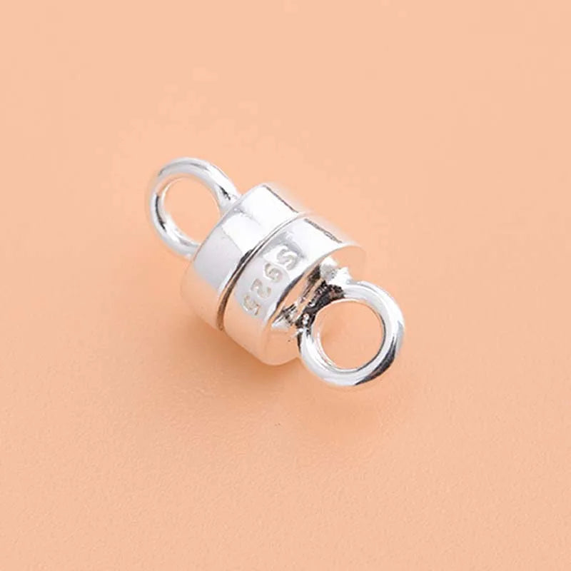 925 Sterling Silver Magnetic Clasps Jewelry Making Buckle Clasp