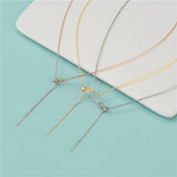 925 Sterling Silver Necklace with Silicone Beads DIY Jewelry Findings