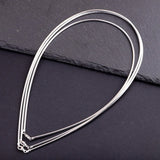 925 Sterling Silver Snake Chain Necklace 18K Plated Choker