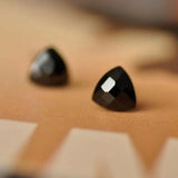 925 Silver Stud Earrings Square Round Stone Men Women Jewelry Male Female