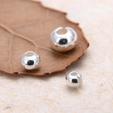 925 Sterling Silver Moon Shape Bead Caps Hoop Position Wrap Jewelry Findings