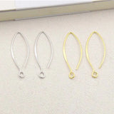 925 Sterling Silver Earring Hooks for Making Earrings 30mm