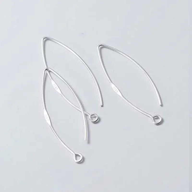 925 Sterling Silver Earring Hooks for Making Earrings 30mm