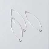 925 Sterling Silver Earring Hooks for Making Earrings 30mm