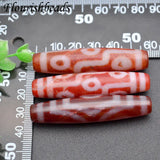 Tibetan 9 Eyed DZI Prayer Beads Agate Charms DIY Necklace