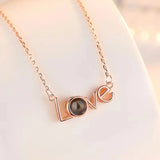 S925 Photo Projection Necklace Pendant For Women - Romantic Jewelry