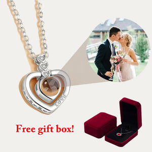 S925 Photo Projection Necklace Pendant For Women - Romantic Jewelry