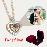 S925 Photo Projection Necklace Pendant For Women - Romantic Jewelry