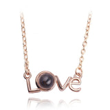 S925 Photo Projection Necklace Pendant For Women - Romantic Jewelry