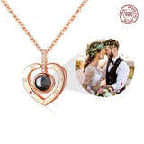 S925 Photo Projection Necklace Pendant For Women - Romantic Jewelry