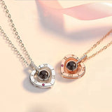 S925 Photo Projection Necklace Pendant For Women - Romantic Jewelry