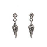 S925 Retro Sterling Silver Indian Arrow Stud Earrings Hip Hop Jewelry