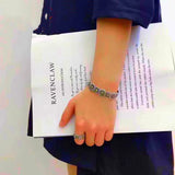 S925 Silver Daisy Bracelet Sunflower Couples Hands