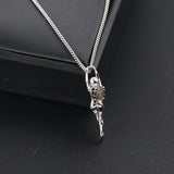 S925 Silver Angels Pendant Necklace Fine Jewelry Angel Wings