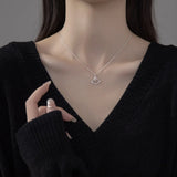 Sterling Silver Gingko Leaf Round Bead Necklace