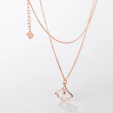 Sterling Silver Gingko Leaf Round Bead Necklace