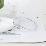 Silver Birthstone Bracelet for Mom - Personalized Jewelry Gift