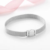 Silver Mesh Charm Bracelet - Reflexions