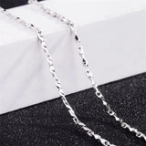 925 Silver Necklace Fading Gypsophila Clavicle Chain High Jewelry