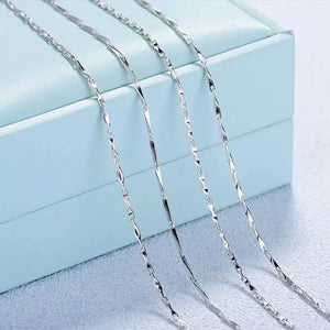 925 Silver Necklace Fading Gypsophila Clavicle Chain High Jewelry
