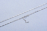 925 Silver Necklace Fading Gypsophila Clavicle Chain High Jewelry