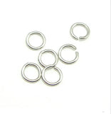 100pcs Sterling Silver Jump Rings 7x0.7mm Finding