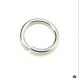 100pcs Sterling Silver Jump Rings 7x0.7mm Finding