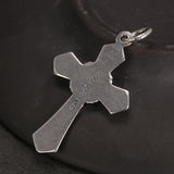 925 Silver Cross Necklace Vintage Antique Religious Pendant