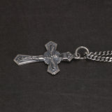 925 Silver Cross Necklace Vintage Antique Religious Pendant