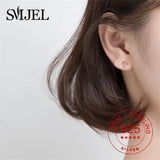 S925 Sterling Silver Plant Leaves Earrings Small Studs