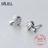 S925 Sterling Silver Plant Leaves Earrings Small Studs