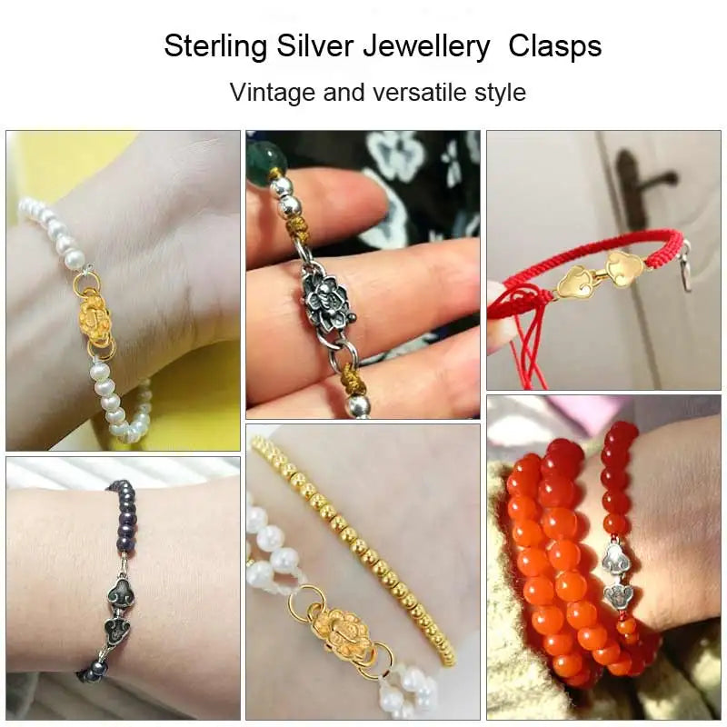 Vintage Style 925 Sterling Silver Clasp for DIY Jewellery