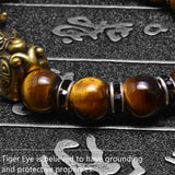 Tiger Eye Fengshui Pixiu Bracelet Unisex Beads Bracelets