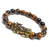 Tiger Eye Fengshui Pixiu Bracelet Unisex Beads Bracelets