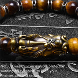 Tiger Eye Fengshui Pixiu Bracelet Unisex Beads Bracelets