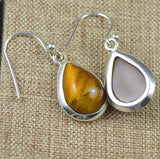 Tiger Eye 925 Silver Earrings 32.1mm 2SE0509
