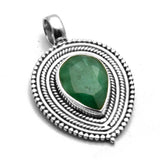 Turquoise Pendant 925 Sterling Silver 32mm AP8938