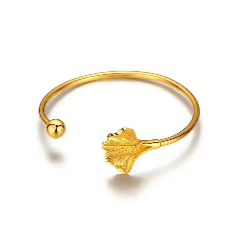 Vietnam Shajin Apricot Bangles 24K Ladies Bracelet Adjustable Holiday Gift