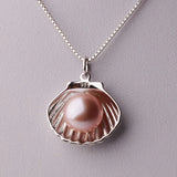 Freshwater Pearl Necklace 925 Sterling Silver Women Engagement Gift
