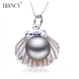 Freshwater Pearl Necklace 925 Sterling Silver Women Engagement Gift
